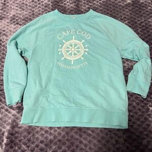 J. Crew Aqua Sweatshirt